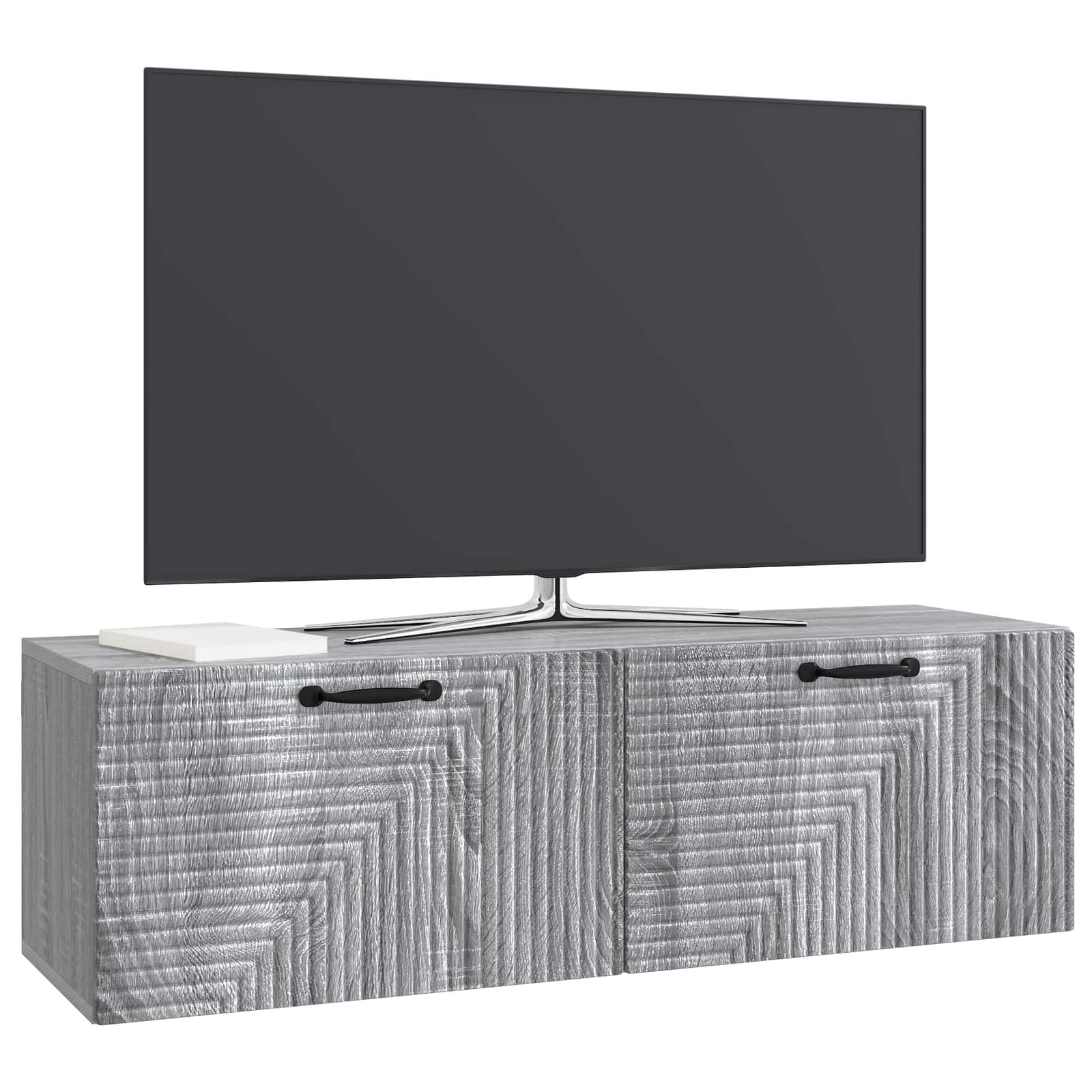 Mobile Porta TV da Muro Grigio Sonoma 98 x 31 x 30 cm | homemem39