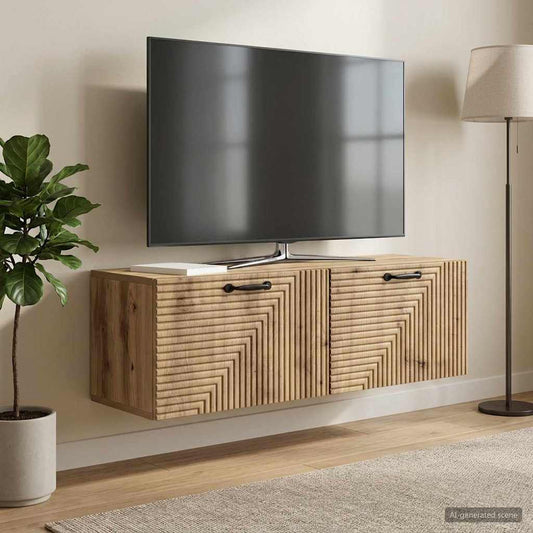 Mobile Porta TV da Muro Rovere Artigianale 98 x 31 x 30 cm