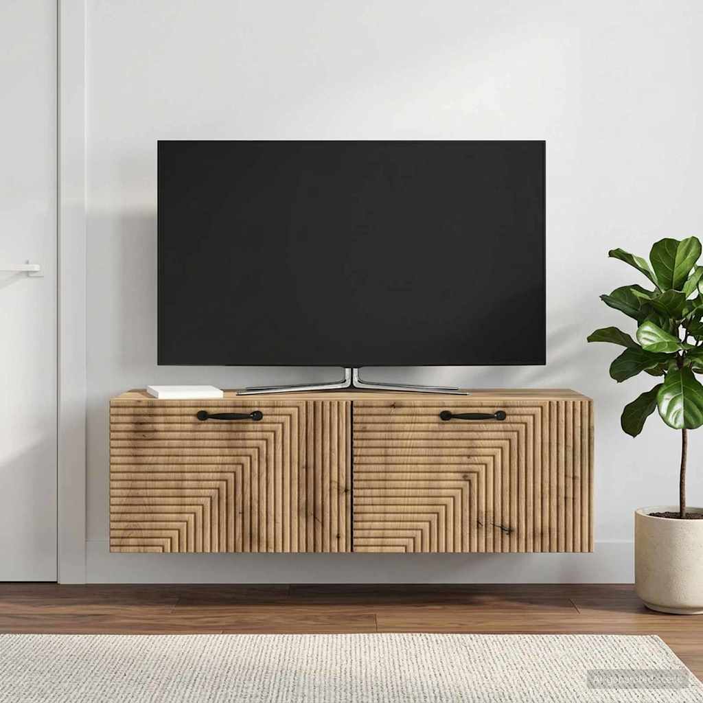 Mobile Porta TV da Muro 98 x 31 x 30 cm Rovere Artigianale