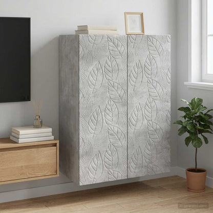 Mobiletto a muro Grigio Cemento 66 x 34,5 x 90 cm | homemem39