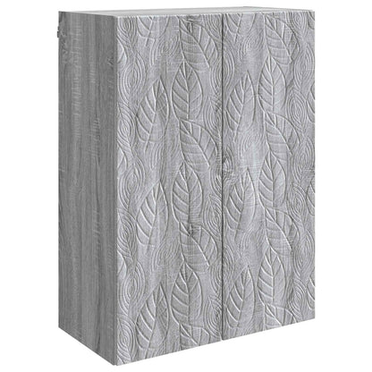 Mobiletto a muro Sonoma grigio 66 x 34,5 x 90 cm