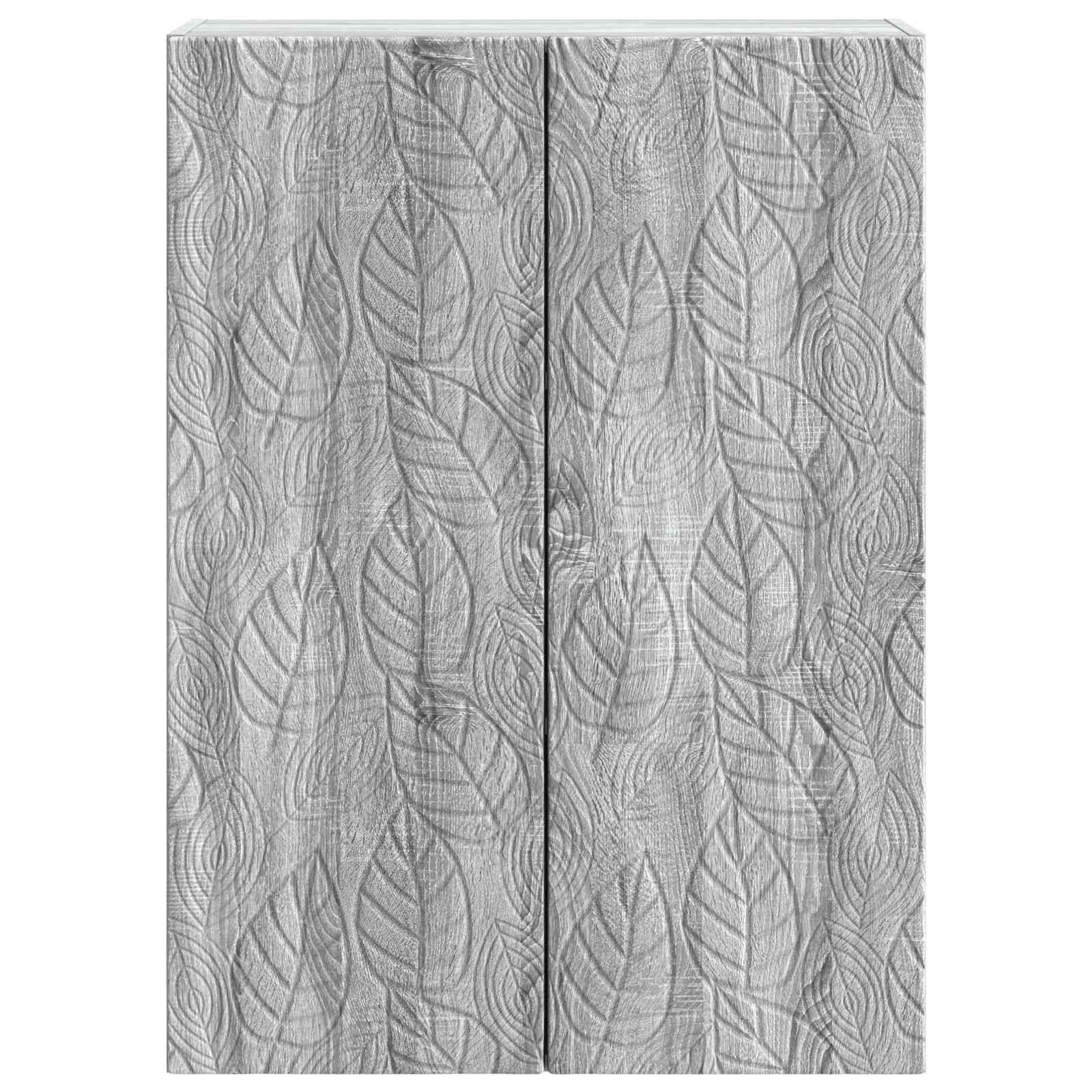 Mobiletto a muro Sonoma grigio 66 x 34,5 x 90 cm | homemem39