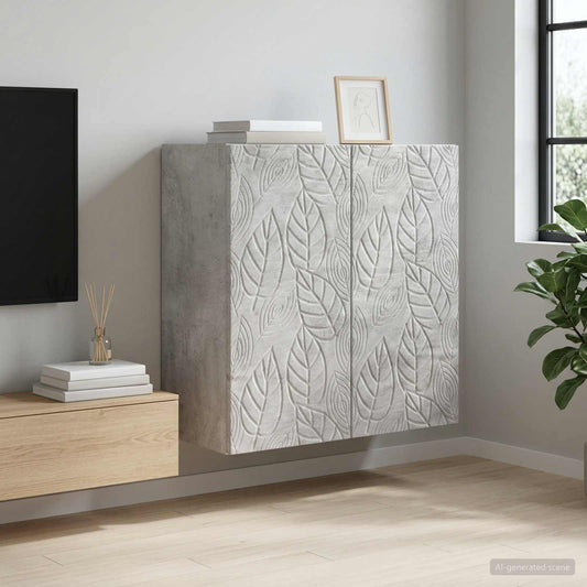Mobiletto a muro Grigio Cemento 59 x 31 x 60 cm | homemem39
