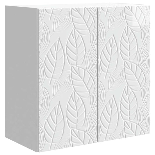 Mobiletto a muro Bianco Lucido 59 x 31 x 60 cm