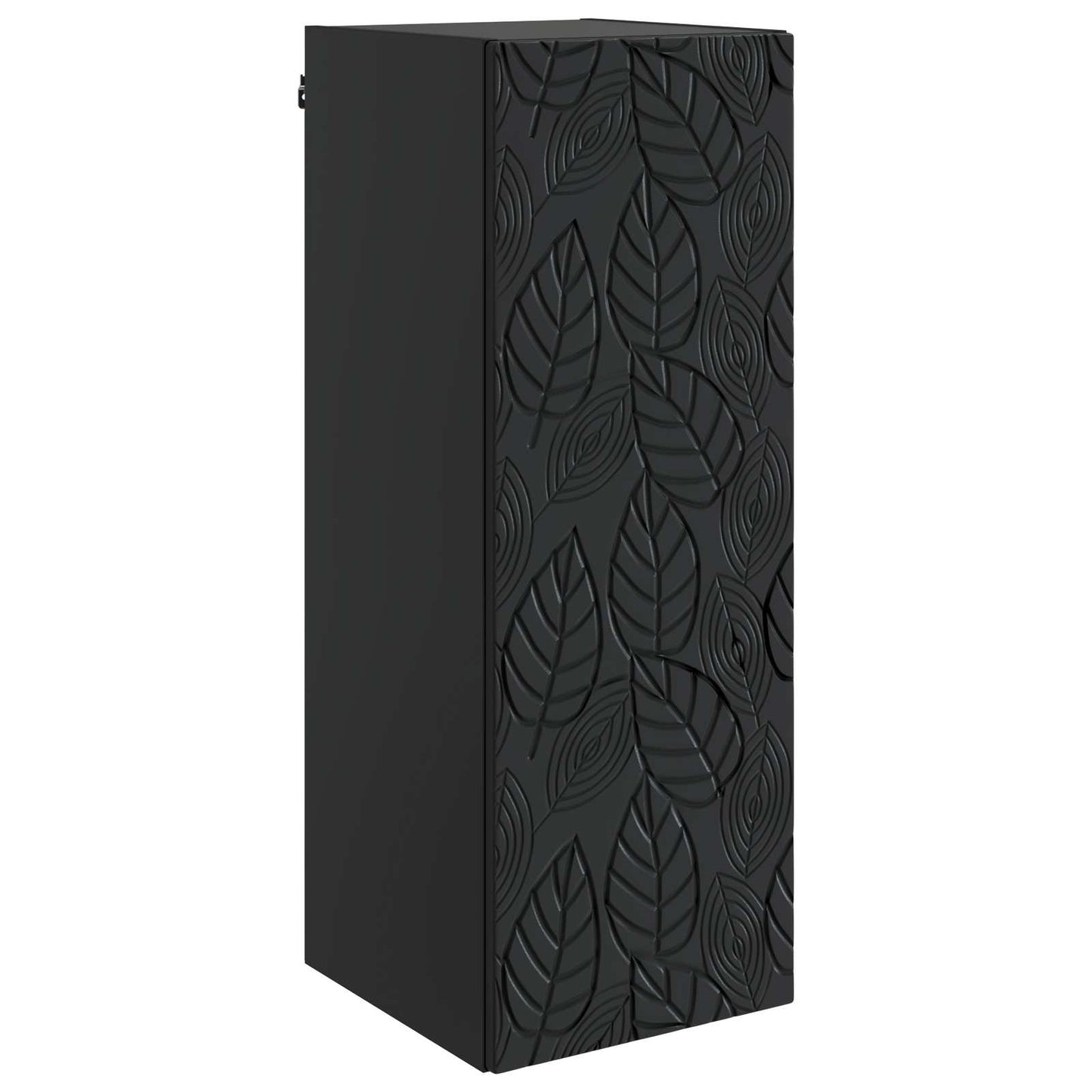 Mobiletto a muro Nero 33 x 34,5 x 90 cm Legno ingegnerizzato | homemem39