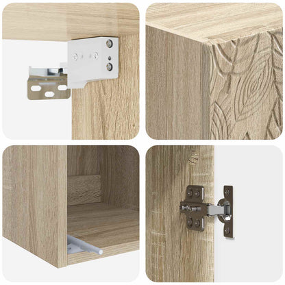 Mobiletto a muro Rovere Sonoma 33 x 34,5 x 90 cm | homemem39