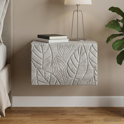 Tavolino da Parete Laterale Grigio Cemento 34,5 x 33 x 20 cm | homemem39