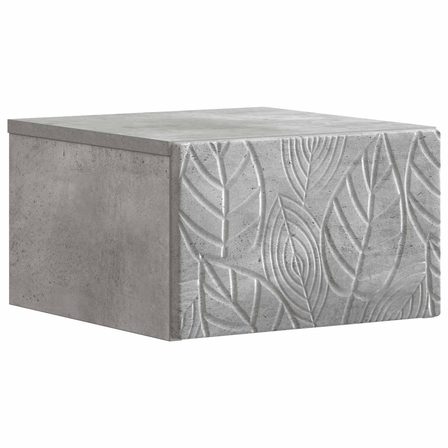 Tavolino da Parete Laterale Grigio Cemento 34,5 x 33 x 20 cm | homemem39