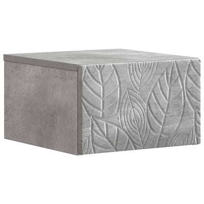 Tavolino da Parete Laterale Grigio Cemento 34,5 x 33 x 20 cm | homemem39