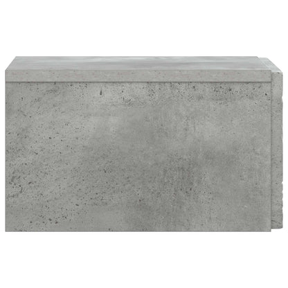 Tavolino da Parete Laterale Grigio Cemento 34,5 x 33 x 20 cm | homemem39