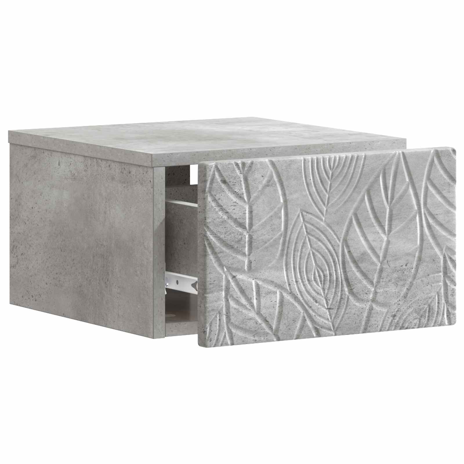 Tavolino da Parete Laterale 2 pcs Grigio Cemento | homemem39