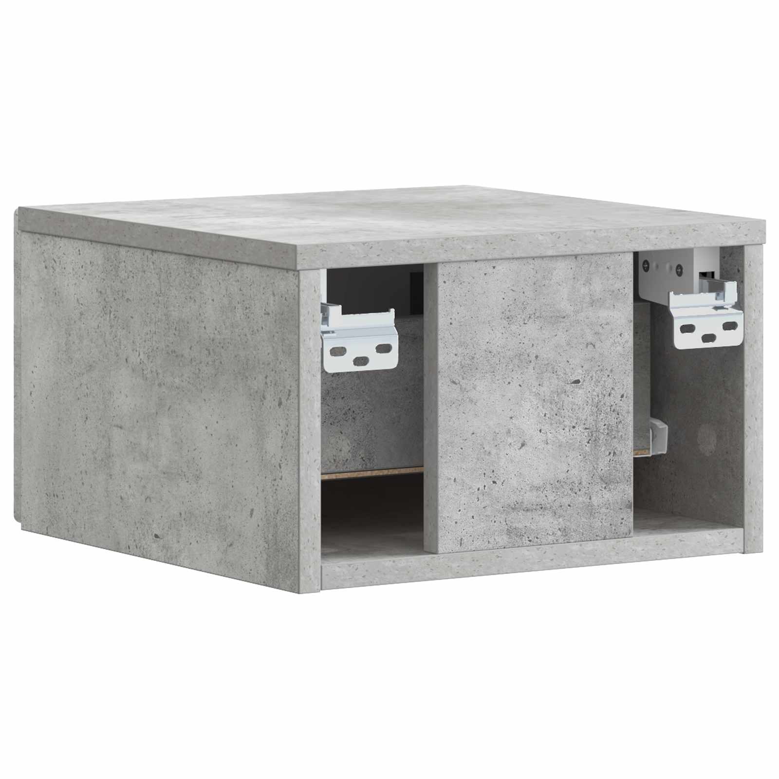 Tavolino da Parete Laterale 2 pcs Grigio Cemento | homemem39
