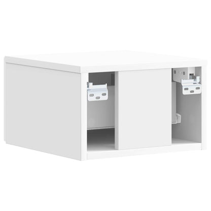 Tavolino da Parete Laterale Bianco Lucido 34,5 x 33 x 20 cm | homemem39