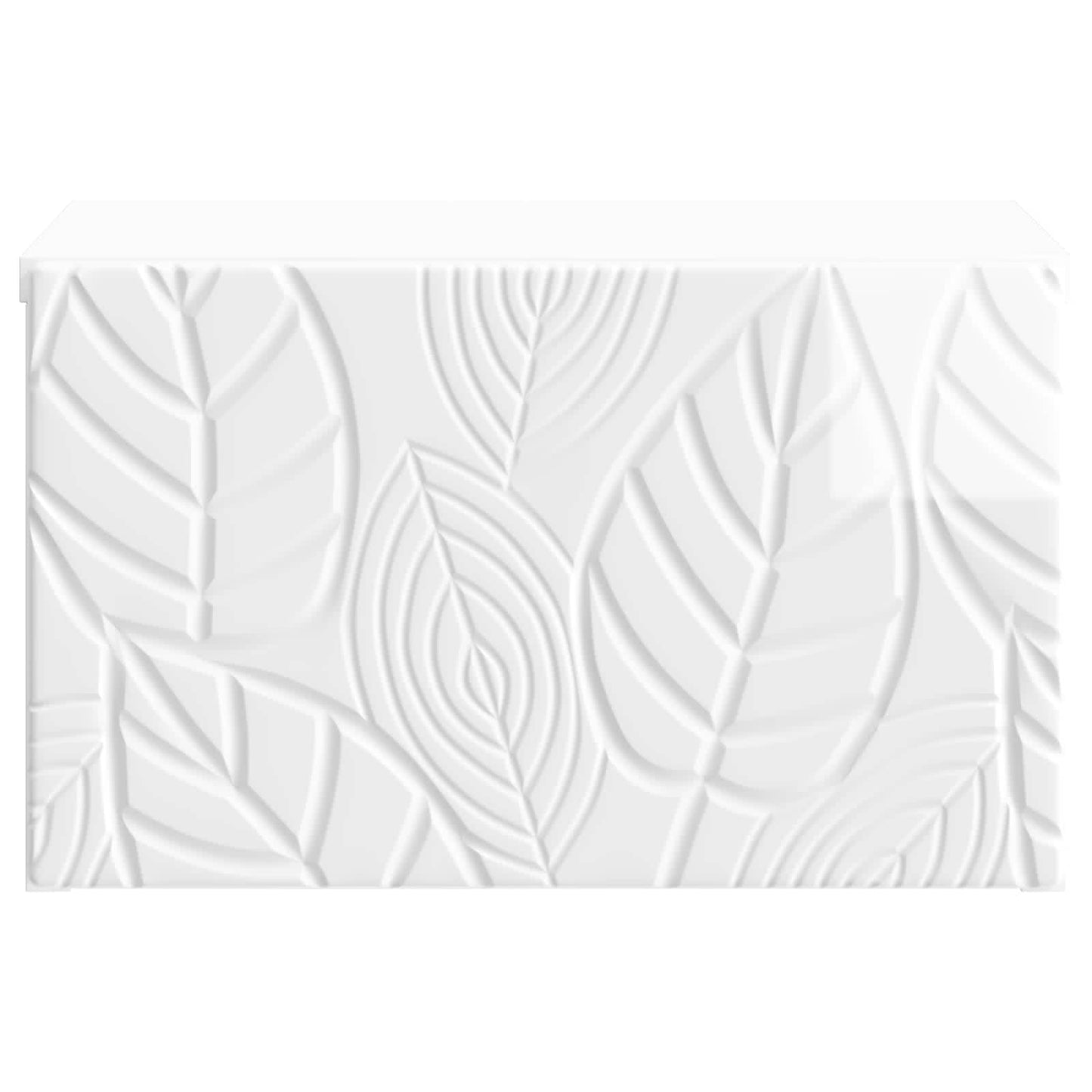 Tavolino da Parete Laterale Bianco Lucido 34,5 x 33 x 20 cm