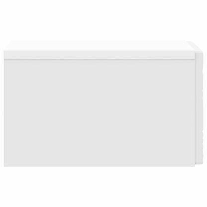 Tavolino da Parete Laterale Bianco Lucido 34,5 x 33 x 20 cm | homemem39