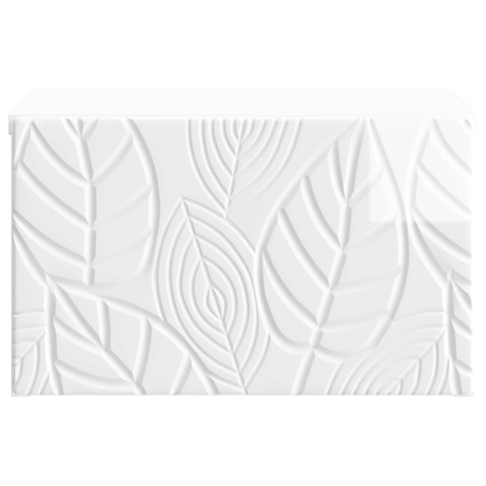 Tavolino da Parete Laterale 2 pcs Bianco Lucido | homemem39