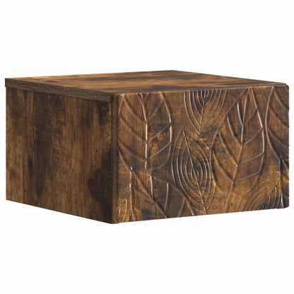 Tavolino da Parete Laterale Rovere Fumo 34,5 x 33 x 20 cm | homemem39