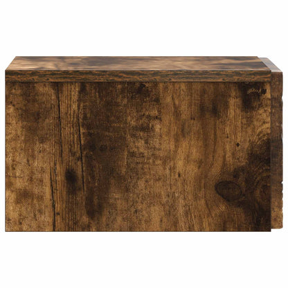Tavolino da Parete Laterale Rovere Fumo 34,5 x 33 x 20 cm | homemem39