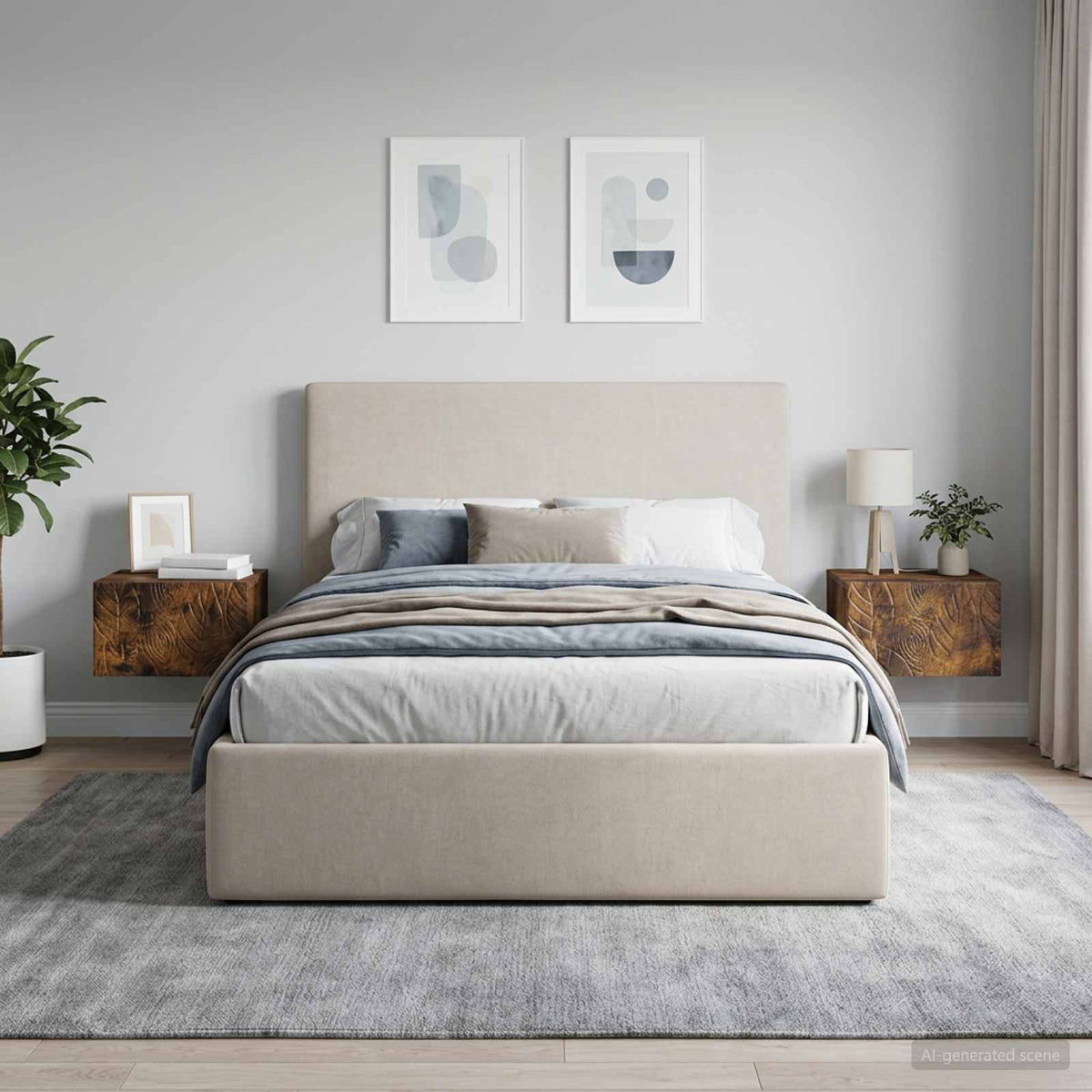 Tavolino da Parete Laterale 2 pz Rovere Fumo 34,5 x 33 x 20 cm - homemem39
