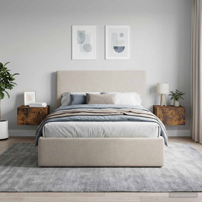 Tavolino da Parete Laterale 2 pz Rovere Fumo 34,5 x 33 x 20 cm - homemem39