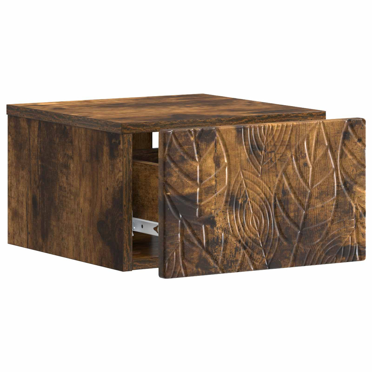 Tavolino da Parete Laterale 2 pcs Rovere Fumo 34,5 x 33 x 20 cm | homemem39