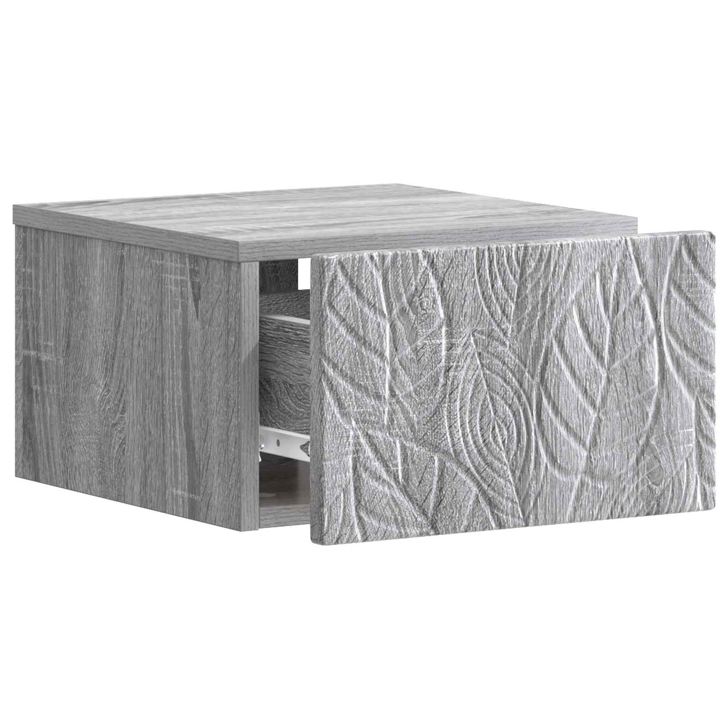 Tavolino da Parete Laterale Sonoma grigio 34,5 x 33 x 20 cm