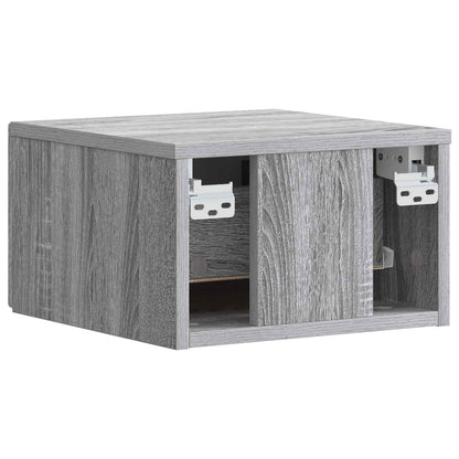 Tavolino da Parete Laterale Sonoma grigio 34,5 x 33 x 20 cm