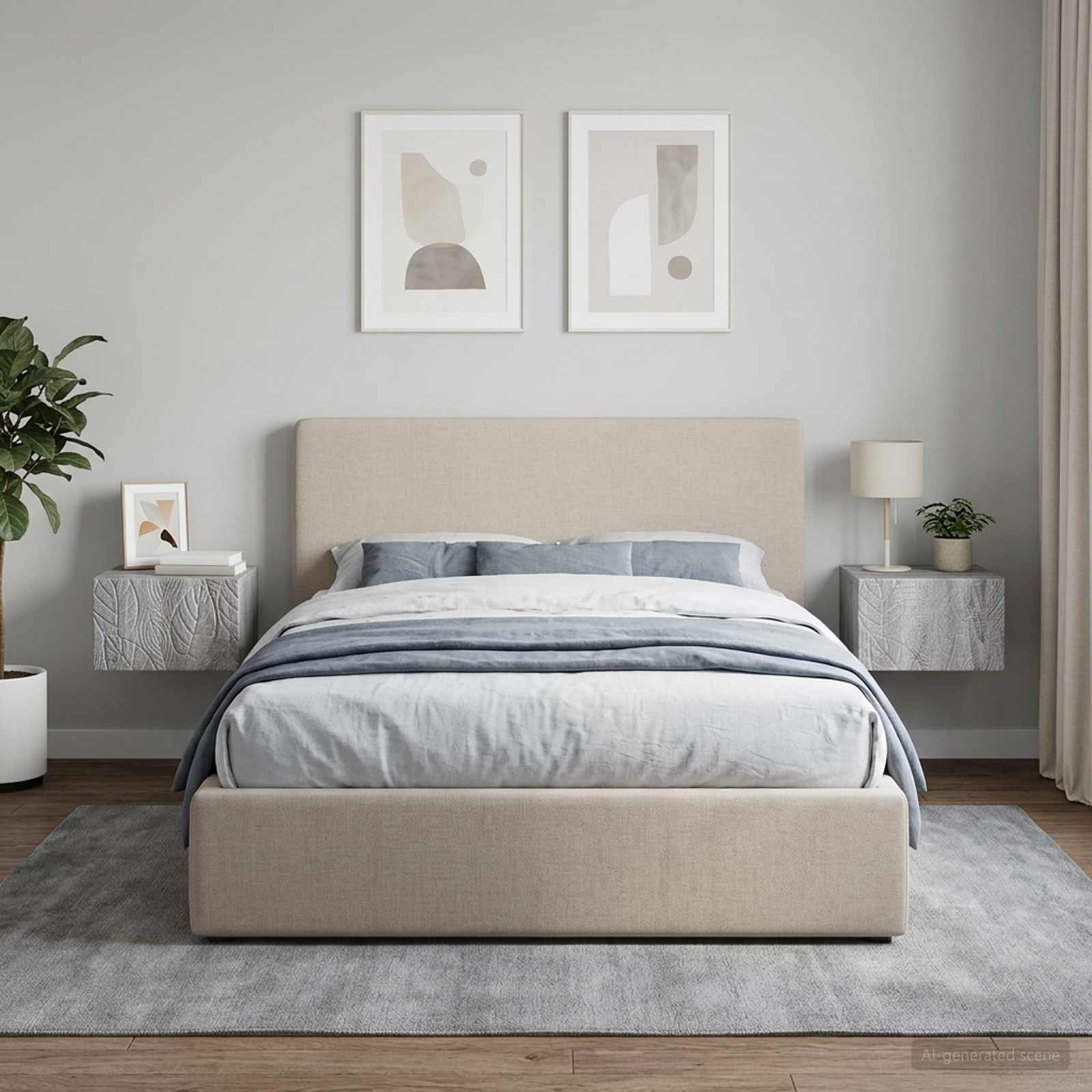 Tavolino da Parete Laterale 2 pcs Sonoma grigio | homemem39