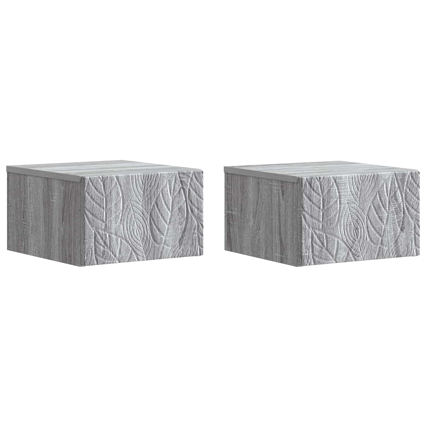 Tavolino da Parete Laterale 2 pcs Sonoma grigio | homemem39