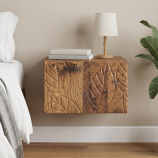 Tavolino da Parete Laterale Legno antico 34,5 x 33 x 20 cm | homemem39