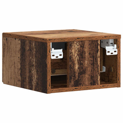 Tavolino da Parete Laterale 2 pcs Legno antico | homemem39