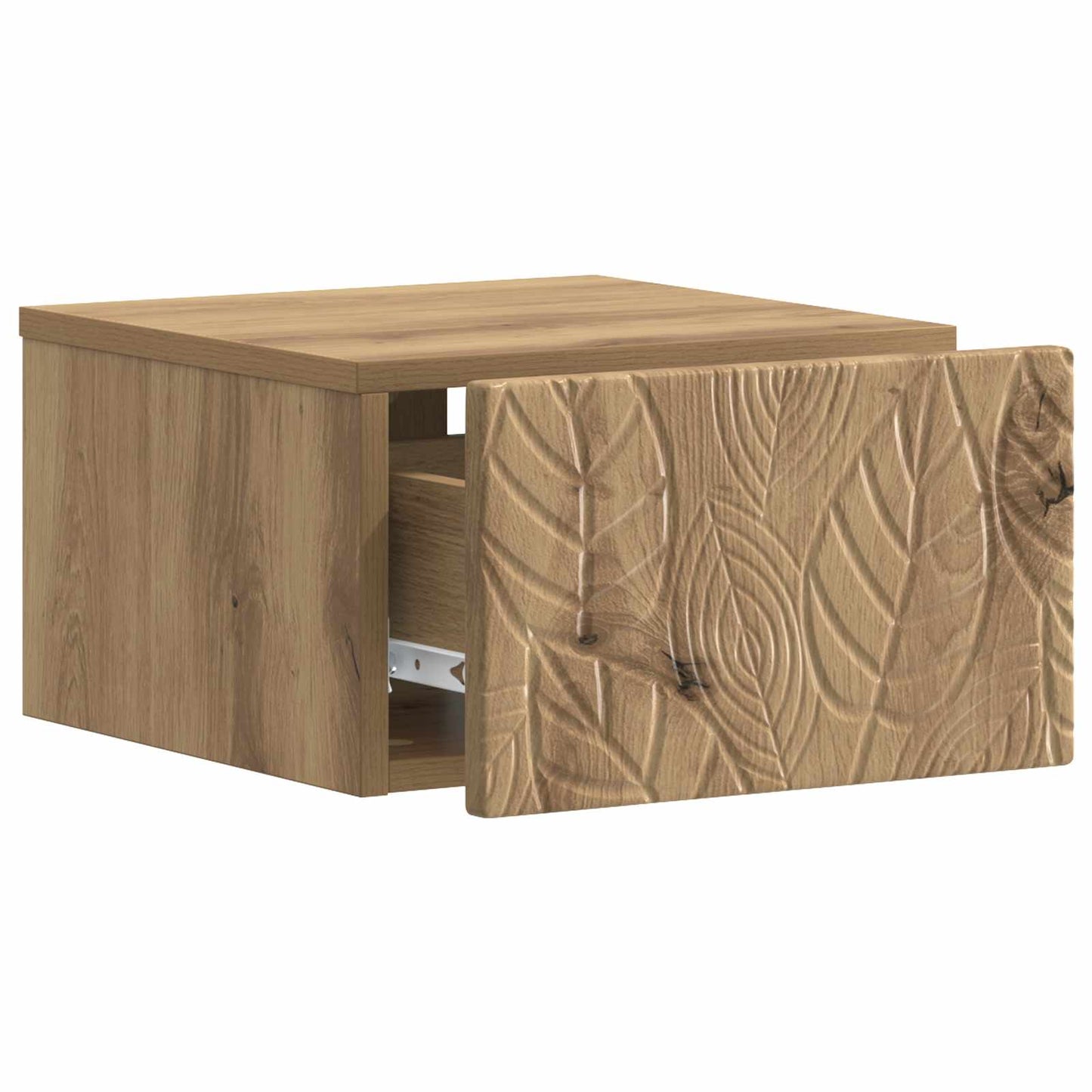 Tavolino da Parete Laterale 2 pz Rovere Artigianale | homemem39
