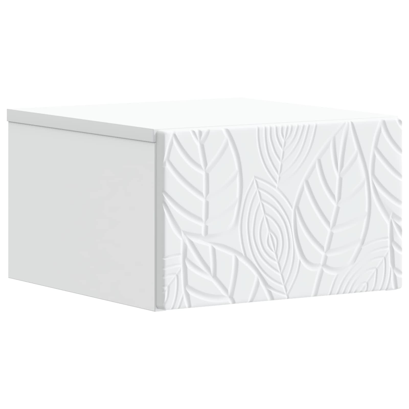 Mobiletto da notte a muro Bianco 49 x 34,5 x 20 cm | homemem39
