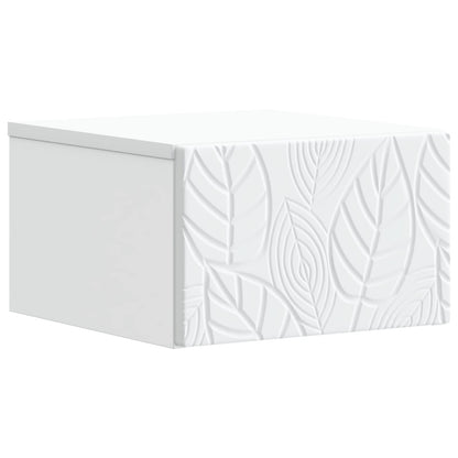 Mobiletto da notte a muro Bianco 49 x 34,5 x 20 cm | homemem39