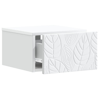 Mobiletto da notte a muro Bianco 49 x 34,5 x 20 cm | homemem39