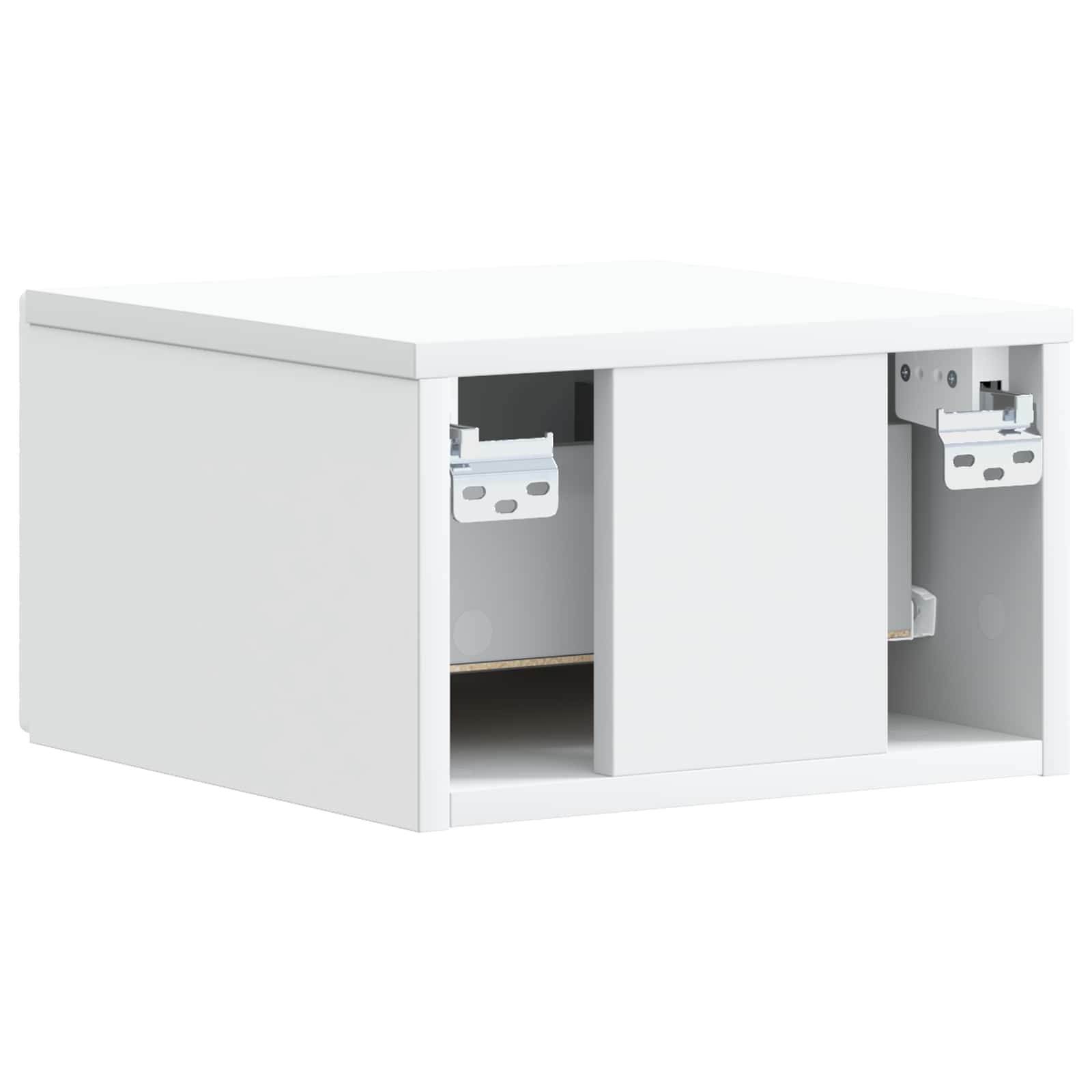 Mobiletto da notte a muro Bianco 49 x 34,5 x 20 cm | homemem39