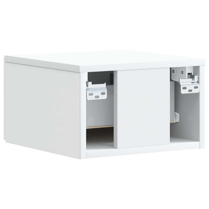 Mobiletto da notte a muro Bianco 49 x 34,5 x 20 cm | homemem39