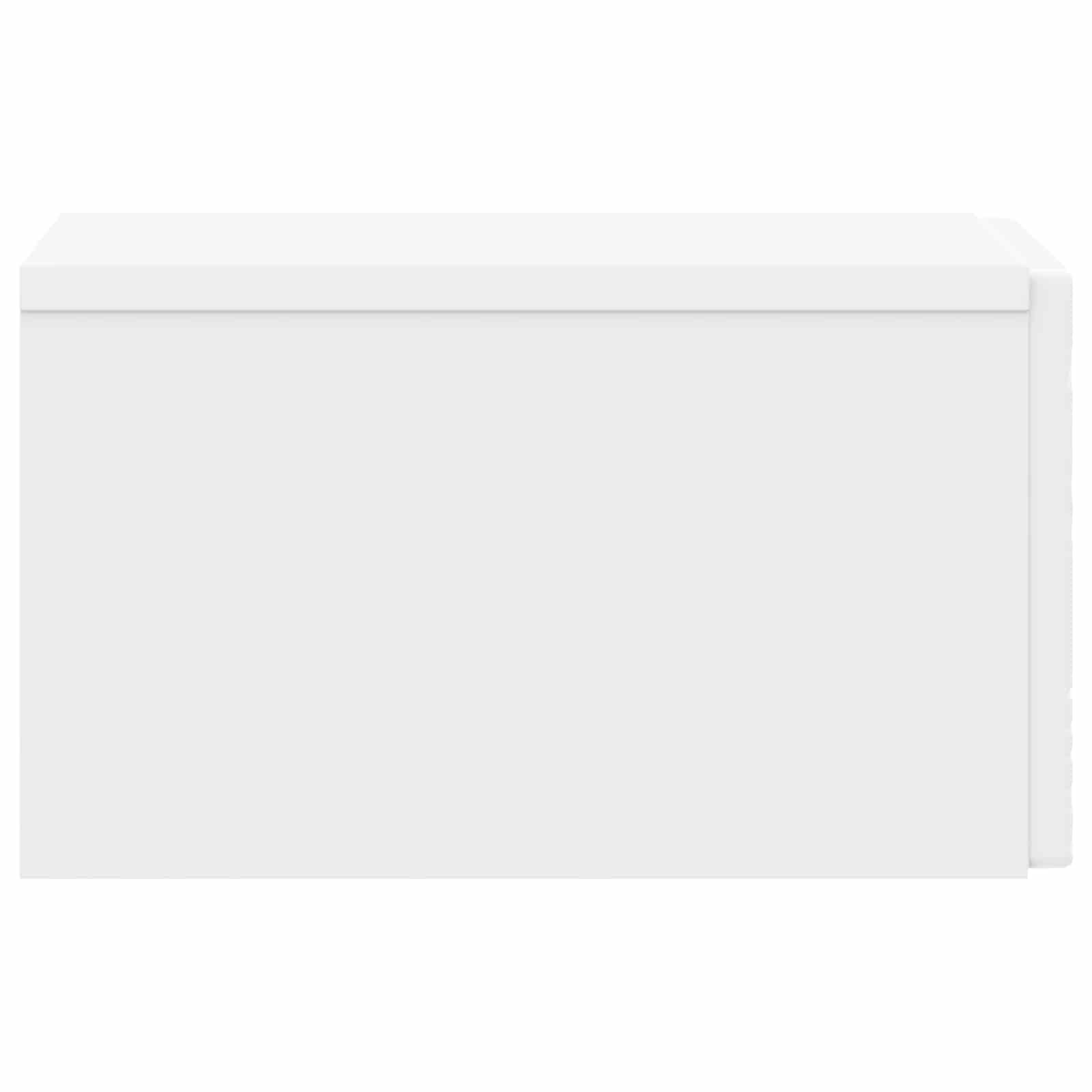 Mobiletto da notte a muro Bianco 49 x 34,5 x 20 cm | homemem39