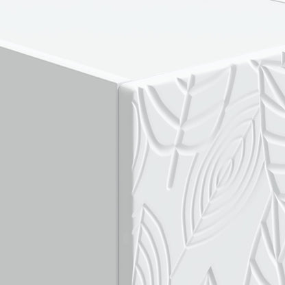 Mobiletto da notte a muro 2 pcs Bianco 49 x 34,5 x 20 cm | homemem39