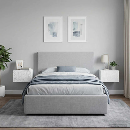Mobiletto da notte a muro 2 pcs Bianco 49 x 34,5 x 20 cm | homemem39