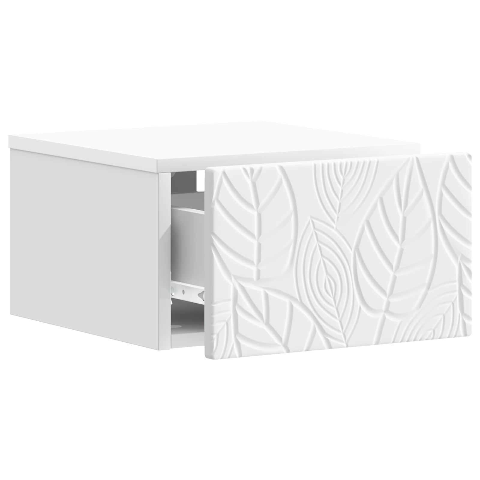 Mobiletto da notte a muro 2 pcs Bianco 49 x 34,5 x 20 cm | homemem39