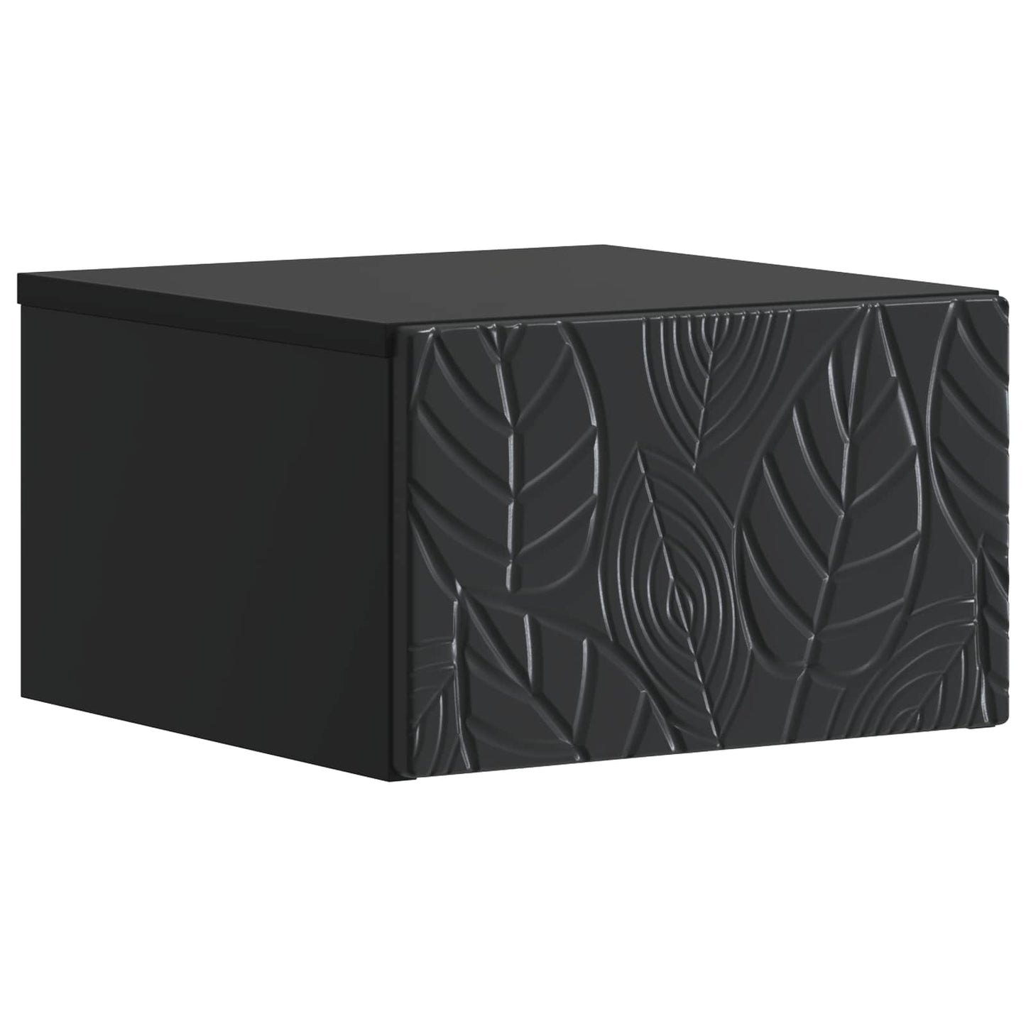 Mobiletto da notte a muro Nero 49 x 34,5 x 20 cm | homemem39