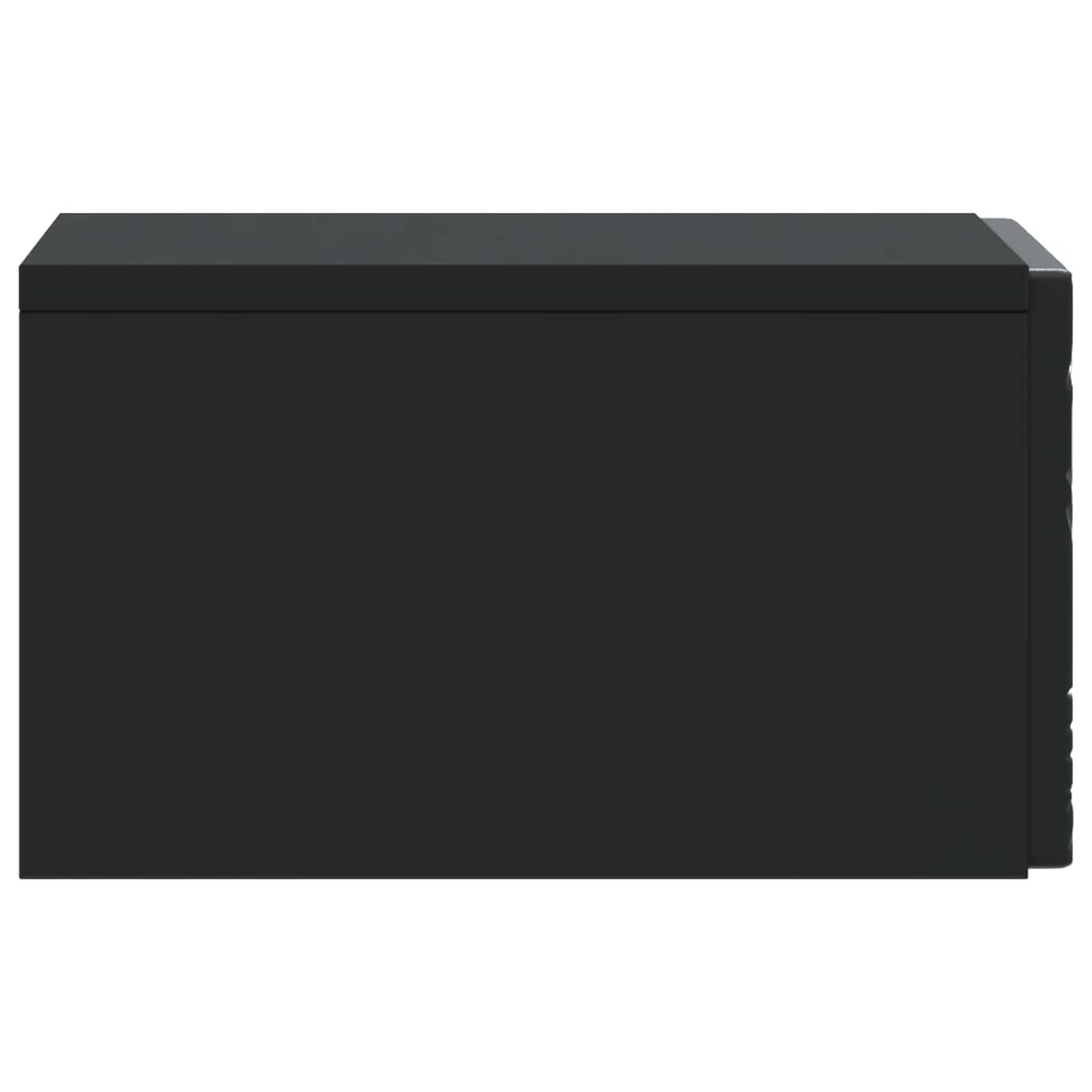 Mobiletto da notte a muro Nero 49 x 34,5 x 20 cm | homemem39