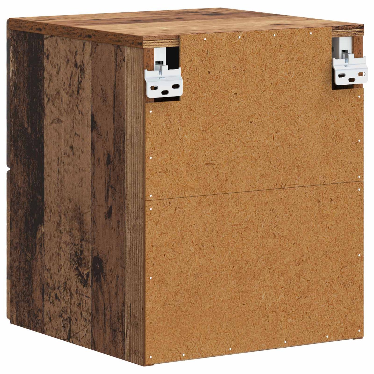 Mobiletto da notte a muro 2 pcs Legno antico 34,5 x 33 x 40 cm | homemem39