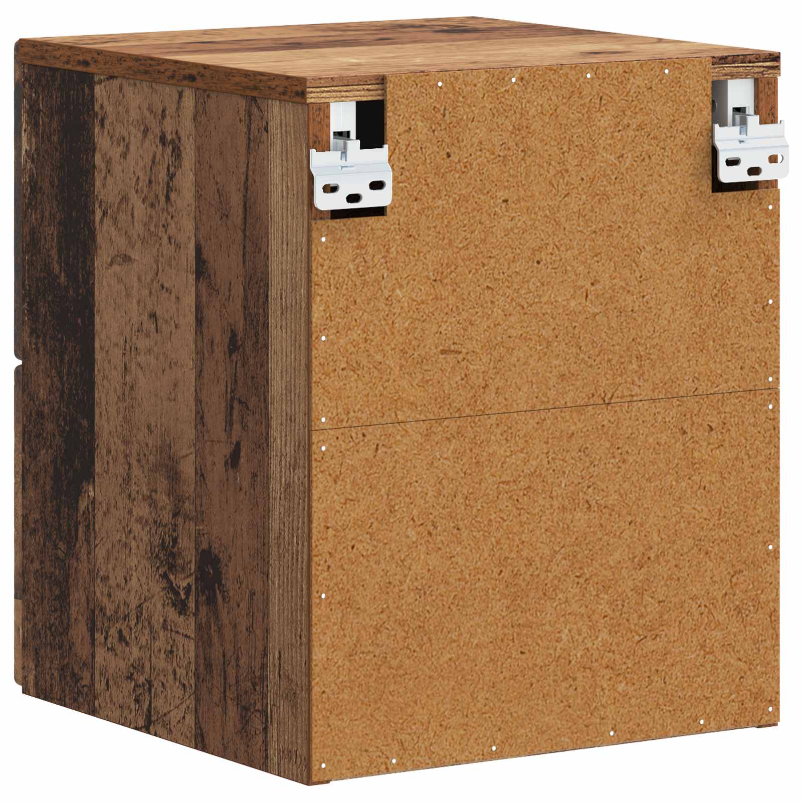 Mobiletto da notte a muro 2 pcs Legno antico 34,5 x 33 x 40 cm | homemem39