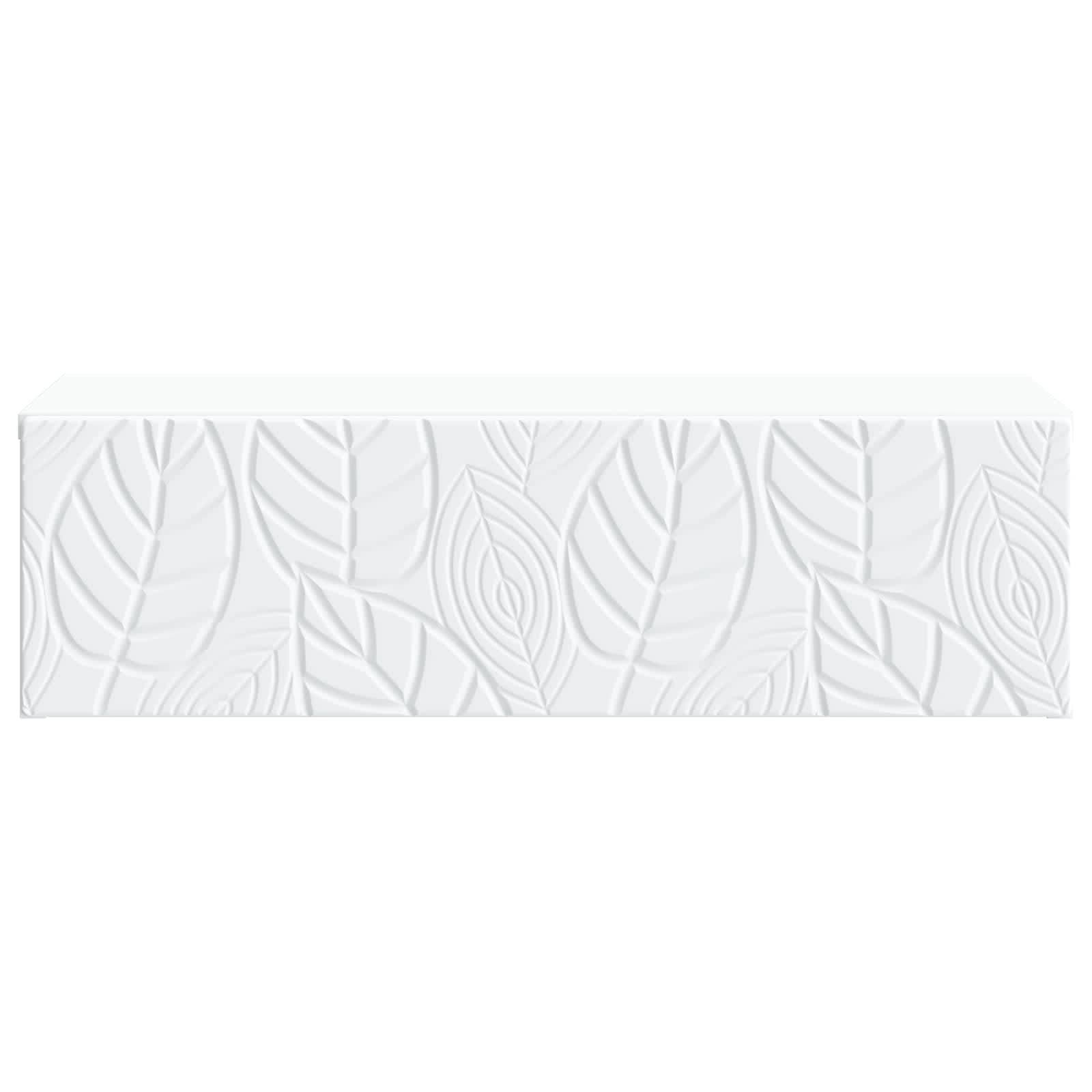 Tavolino da Parete Laterale Bianco 59 x 34,5 x 17 cm | homemem39