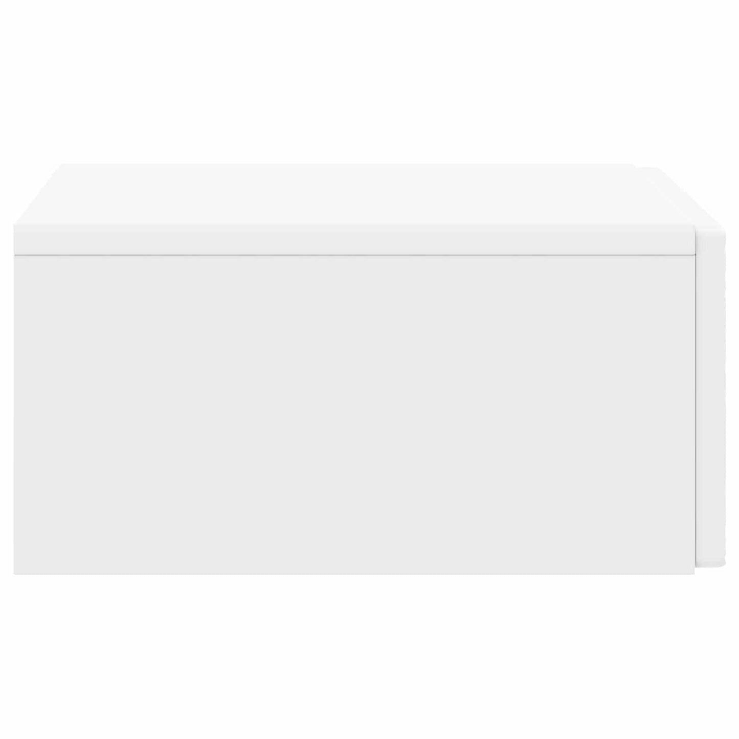 Tavolino da Parete Laterale Bianco 59 x 34,5 x 17 cm | homemem39