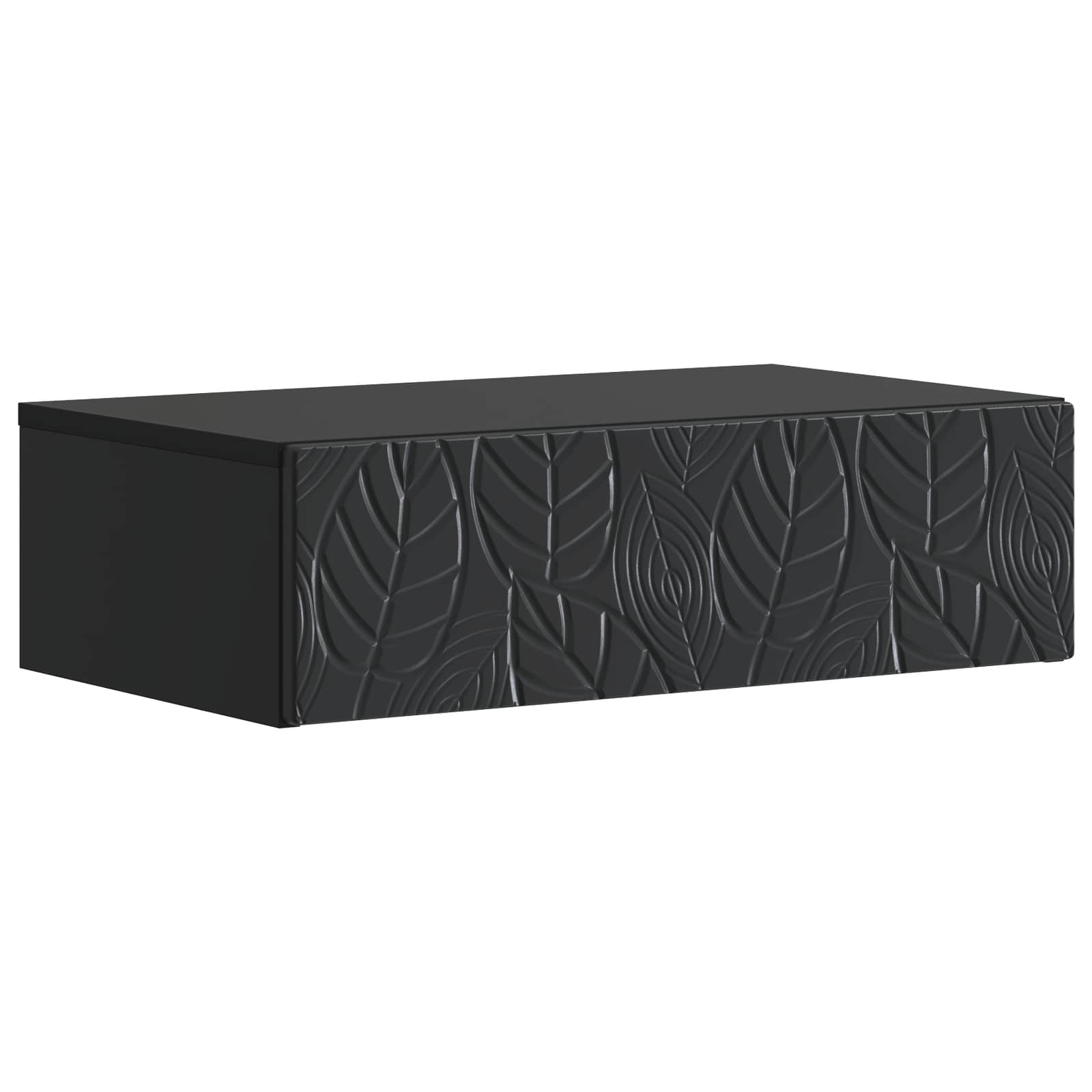 Tavolino da Parete Laterale Nero 59 x 34,5 x 17 cm | homemem39