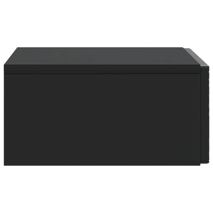 Tavolino da Parete Laterale Nero 59 x 34,5 x 17 cm | homemem39