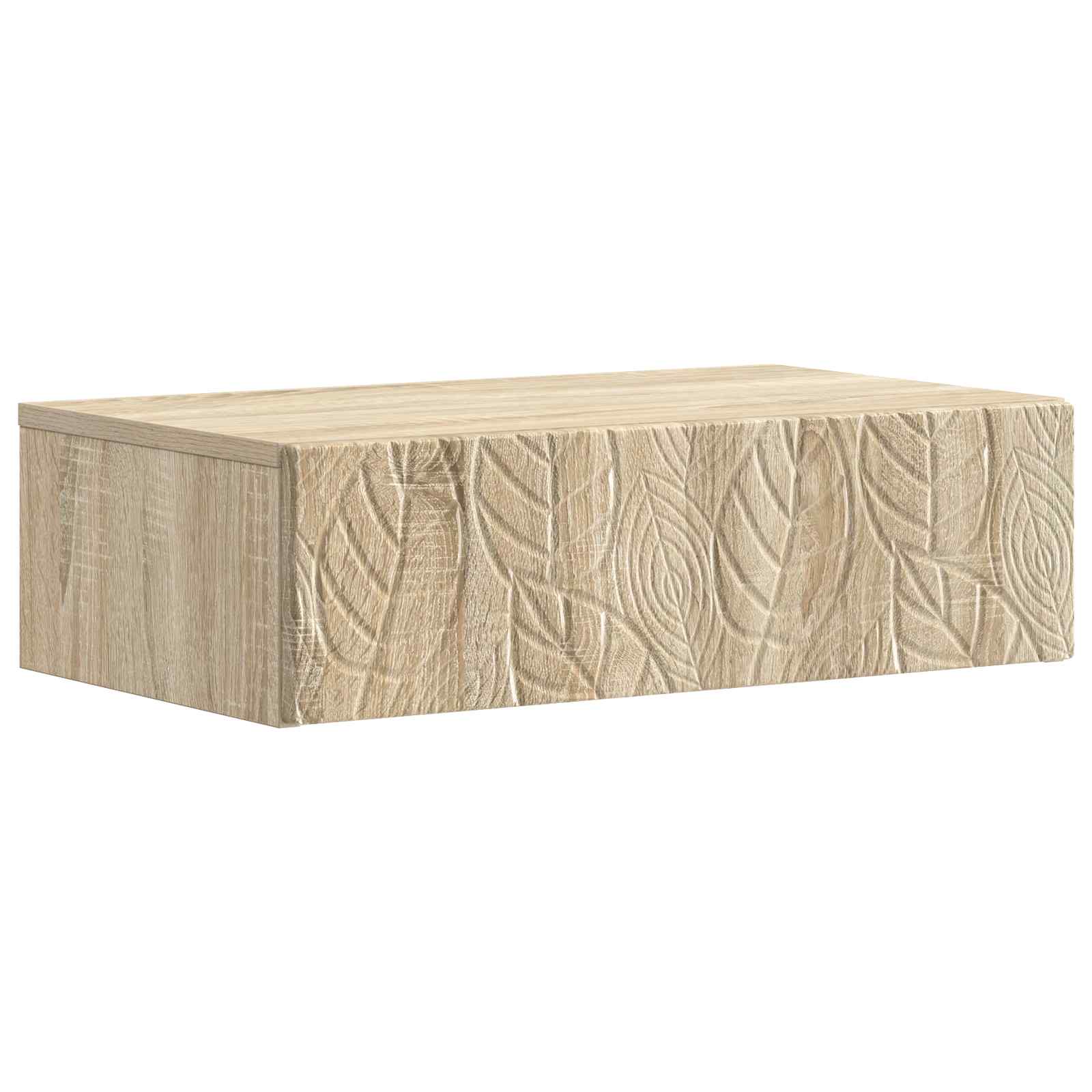 Tavolino da Parete Laterale Rovere Sonoma 59 x 34,5 x 17 cm | homemem39